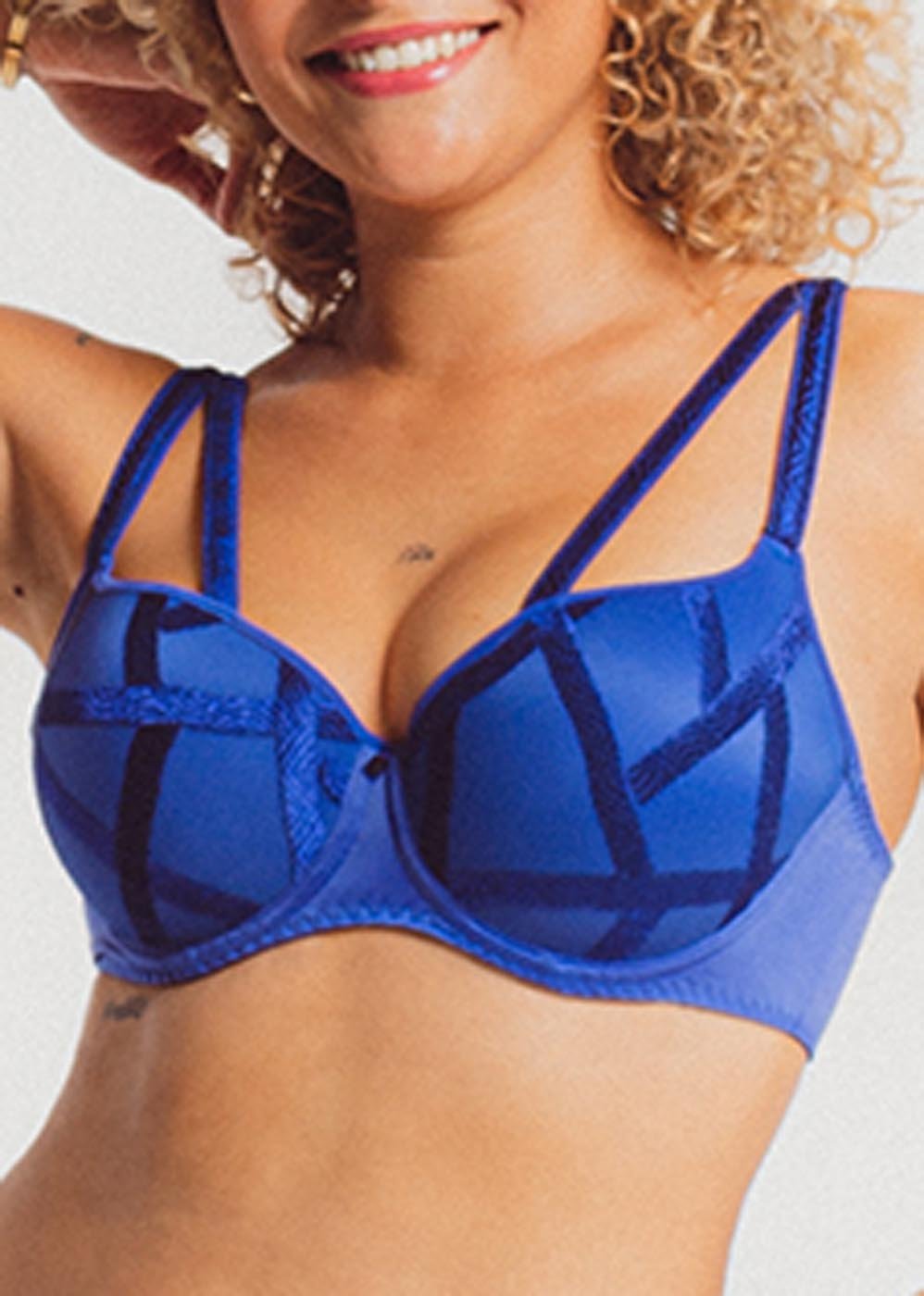 Soutien-gorge Armatures Coques Louisa Bracq Bleu Saphir